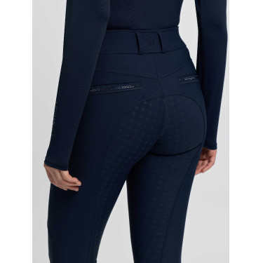 Pantalon d’équitation LeMieux fond silicone Brilliance femme Marine Bleu marine