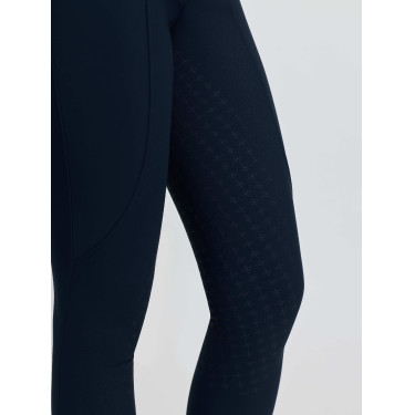 Pantalon d’équitation LeMieux fond silicone Brilliance femme Marine Bleu marine