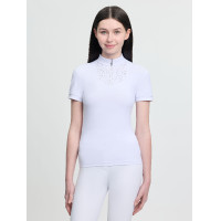 Polo de concours manches courtes Young Rider LeMieux Brilliance Livvy Blanc