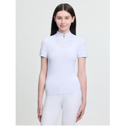 Polo de concours manches courtes Young Rider LeMieux Brilliance Livvy Blanc Polo de concours manches courtes Young Rider LeMieux Brilliance Livvy Blanc