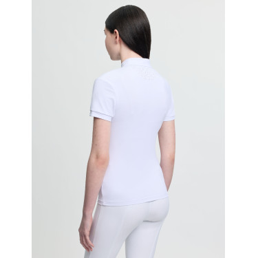 Polo de concours manches courtes Young Rider LeMieux Brilliance Livvy Blanc