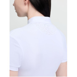Polo de concours manches courtes Young Rider LeMieux Brilliance Livvy Blanc Polo de concours manches courtes Young Rider LeMieux Brilliance Livvy Blanc