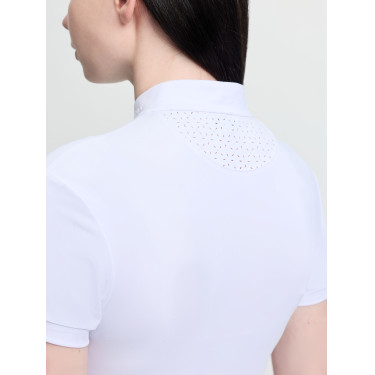 Polo de concours manches courtes Young Rider LeMieux Brilliance Livvy Blanc Polo de concours manches courtes Young Rider LeMieux Brilliance Livvy Blanc