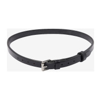 Sangle LeMieux Kudos Flash en cuir verni Noir / argent Sangle LeMieux Kudos Flash en cuir verni Noir / argent