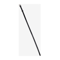 Sangle LeMieux Kudos Flash en cuir verni Noir / argent Sangle LeMieux Kudos Flash en cuir verni Noir / argent