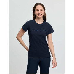 T-shirt LeMieux Brilliance manches courtes femme Marine Bleu marine T-shirt LeMieux Brilliance manches courtes femme Marine Bleu marine