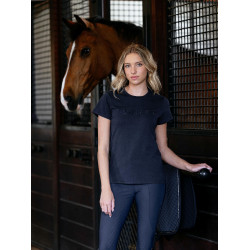 T-shirt LeMieux Brilliance manches courtes femme Marine Bleu marine T-shirt LeMieux Brilliance manches courtes femme Marine Bleu marine