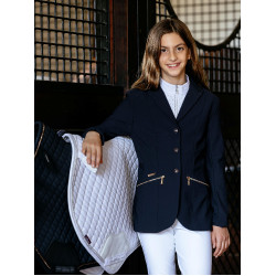 Veste de concours Junior Pro LeMieux Brilliance Marine Bleu marine Veste de concours Junior Pro LeMieux Brilliance Marine Bleu marine