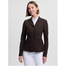 Veste de concours LeMieux Brilliance Diana femme Espresso Marron Veste de concours LeMieux Brilliance Diana femme Espresso Marron