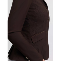 Veste de concours LeMieux Brilliance Diana femme Espresso Marron Veste de concours LeMieux Brilliance Diana femme Espresso Marron