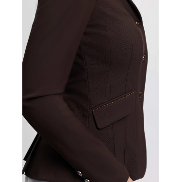 Veste de concours LeMieux Brilliance Diana femme Espresso Marron Veste de concours LeMieux Brilliance Diana femme Espresso Marron