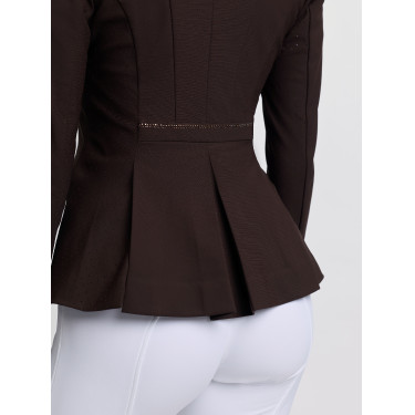 Veste de concours LeMieux Brilliance Diana femme Espresso Marron Veste de concours LeMieux Brilliance Diana femme Espresso Marron