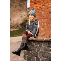 Bonnet tricoté Horze Leighton Teens Ado doublure polaire Gris Bonnet tricoté Horze Leighton Teens Ado doublure polaire Gris