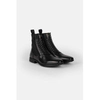 Boots cuir jodhpur B Vertigo élégants Noir