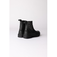 Boots jodhpur Horze Sporty cuir végan éléments effet cristal Noir