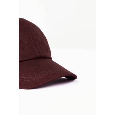 Casquette Horze enfant Surpiquée Acajou rouge bourgogne Casquette Horze enfant Surpiquée Acajou rouge bourgogne