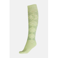 Chaussettes Horze Holly argyle Jade blanc
