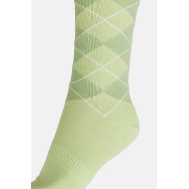 Chaussettes Horze Holly argyle Jade blanc
