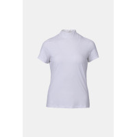 Polo de concours B Vertigo Charlotta femme manches courtes Blanc / bleu turquoise Polo de concours B Vertigo Charlotta femme manches courtes Blanc / bleu turquoise