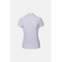 Polo de concours B Vertigo Charlotta femme manches courtes Blanc / bleu turquoise Polo de concours B Vertigo Charlotta femme manches courtes Blanc / bleu turquoise