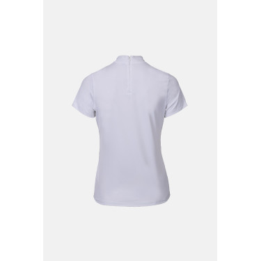 Polo de concours B Vertigo Charlotta femme manches courtes Blanc / bleu turquoise Polo de concours B Vertigo Charlotta femme manches courtes Blanc / bleu turquoise