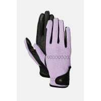 Gants d’équitation Horze Romy Givre de lavande Rose