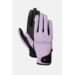 Gants d’équitation Horze Romy Givre de lavande Rose