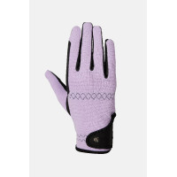 Gants d’équitation Horze Romy Givre de lavande Rose