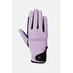 Gants d’équitation Horze Romy Givre de lavande Rose