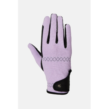 Gants d’équitation Horze Romy Givre de lavande Rose
