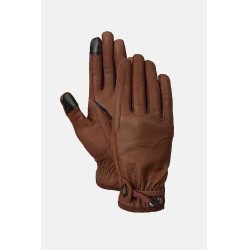 Gants d’équitation Horze western en cuir Dakota Marron