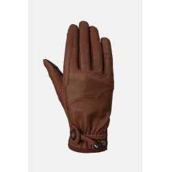 Gants d’équitation Horze western en cuir Dakota Marron