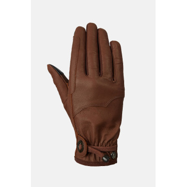 Gants d’équitation Horze western en cuir Dakota Marron