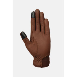Gants d’équitation Horze western en cuir Dakota Marron
