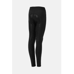 Legging d’équitation Horze Maia Young Rider à fond intégral Noir