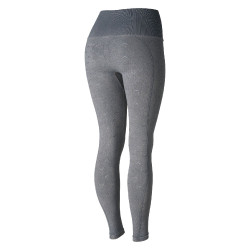 Legging d'équitation Horze sans couture fond intégral silicone Vanessa femme Gris