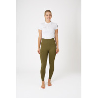 Legging d'équitation Horze thermiques sans coutures Melissa femme Vert sapin