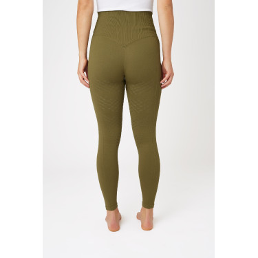 Legging d'équitation Horze thermiques sans coutures Melissa femme Vert sapin Legging d'équitation Horze thermiques sans coutures Melissa femme Vert sapin
