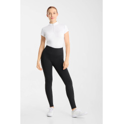 Legging d’équitation Horze Vilma femme à fond intégral rafraîchissant Noir