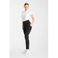 Legging d’équitation Horze Vilma femme à fond intégral rafraîchissant Noir