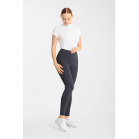Legging d’équitation Horze Vilma femme à fond intégral rafraîchissant Marine odyssey Bleu marine