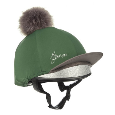 Toque My LeMieux en soie pour casque Vert chasseur