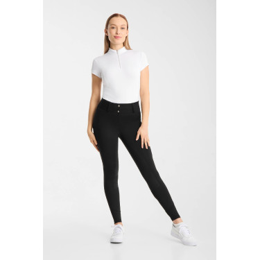 Pantalon d’équitation Horze Matilda perforé femme full grip Noir