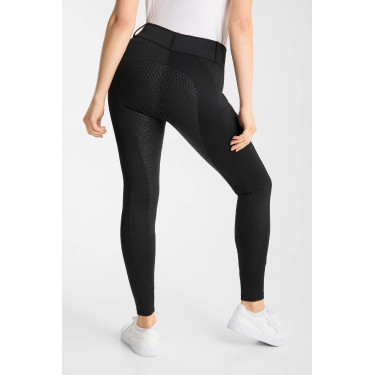 Pantalon d’équitation Horze Matilda perforé femme full grip Noir