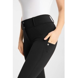Pantalon d’équitation Horze Matilda perforé femme full grip Noir