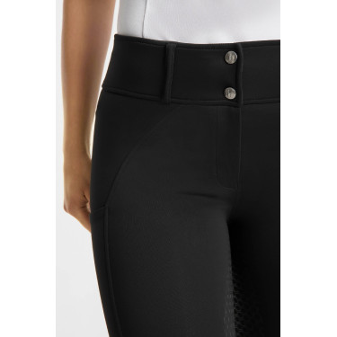 Pantalon d’équitation Horze Matilda perforé femme full grip Noir