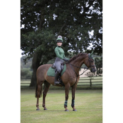 Toque My LeMieux en soie pour casque Vert chasseur
