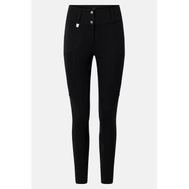 Pantalon Horze Grand Prix Pro grip genoux femme Noir