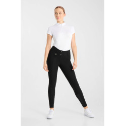 Pantalon Horze Grand Prix Pro grip genoux femme Noir