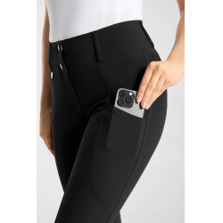 Pantalon Horze Grand Prix Pro grip genoux femme Noir